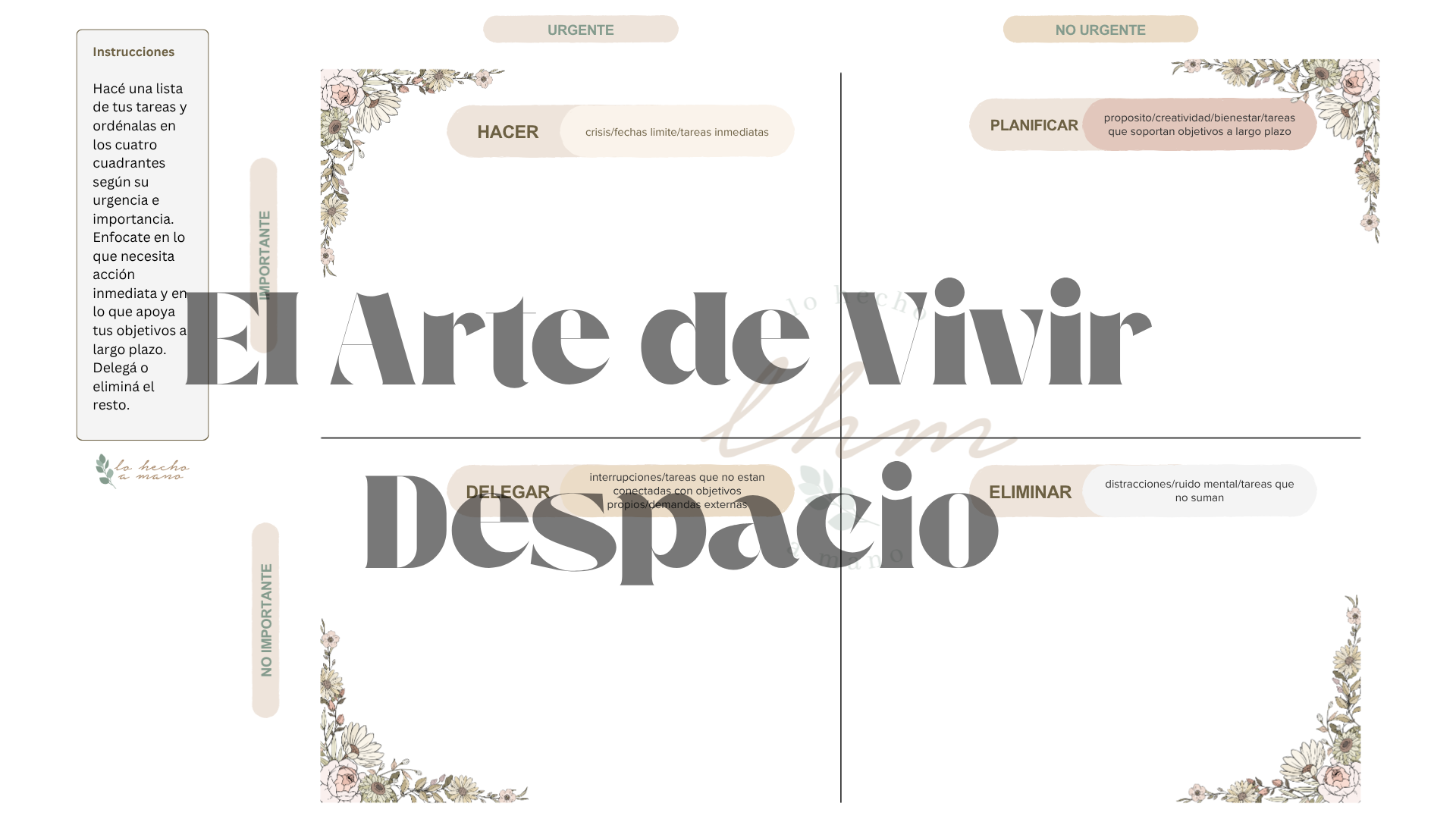El Arte de vivir despacio