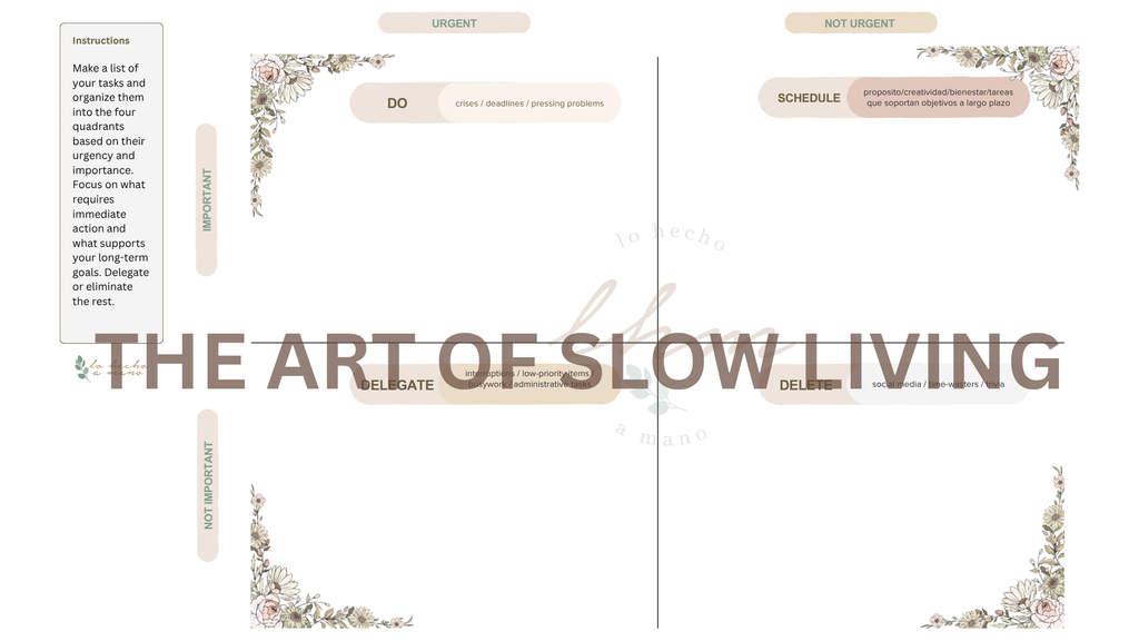 The Art of Slow Living